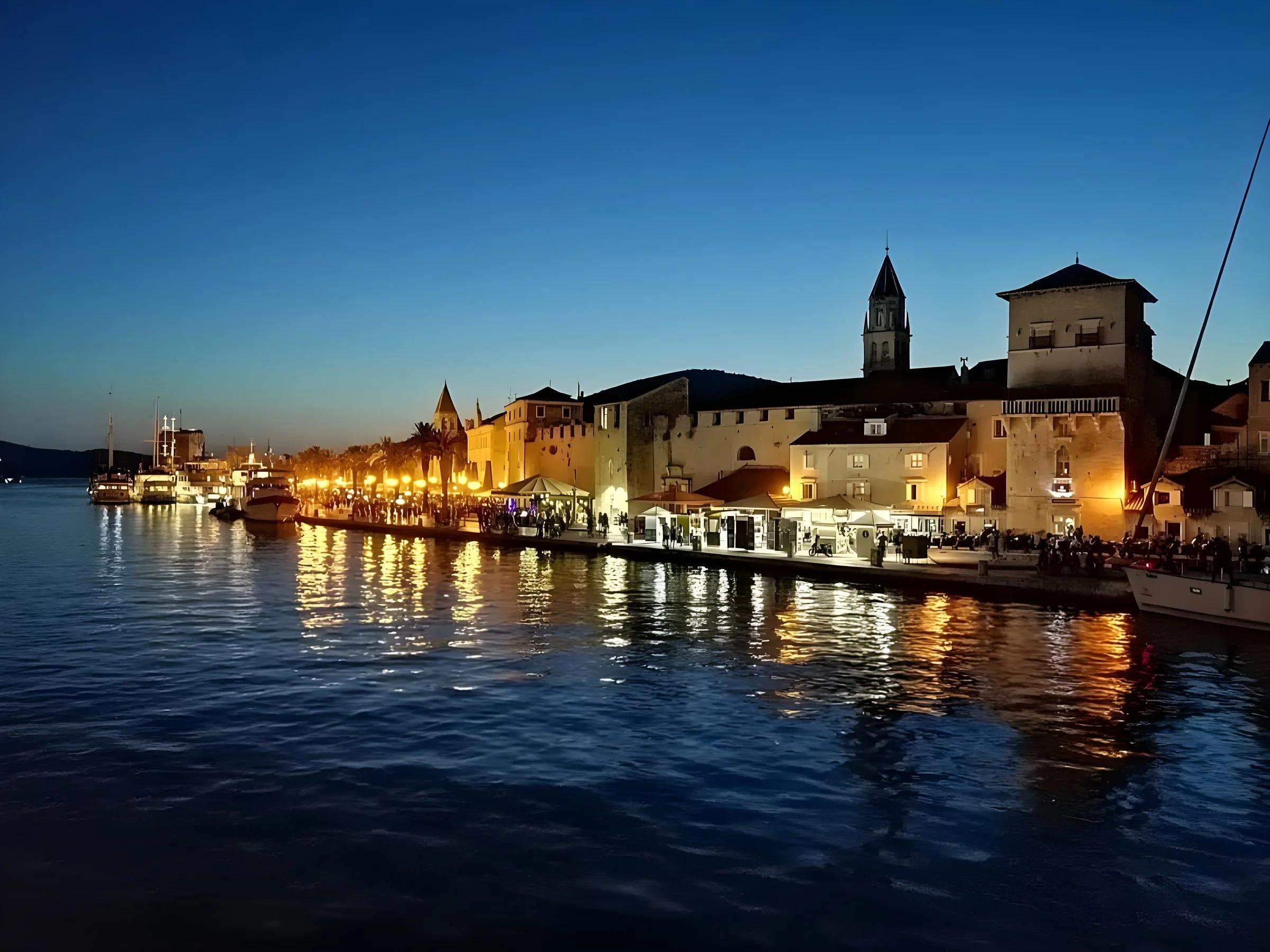 Trogir at night